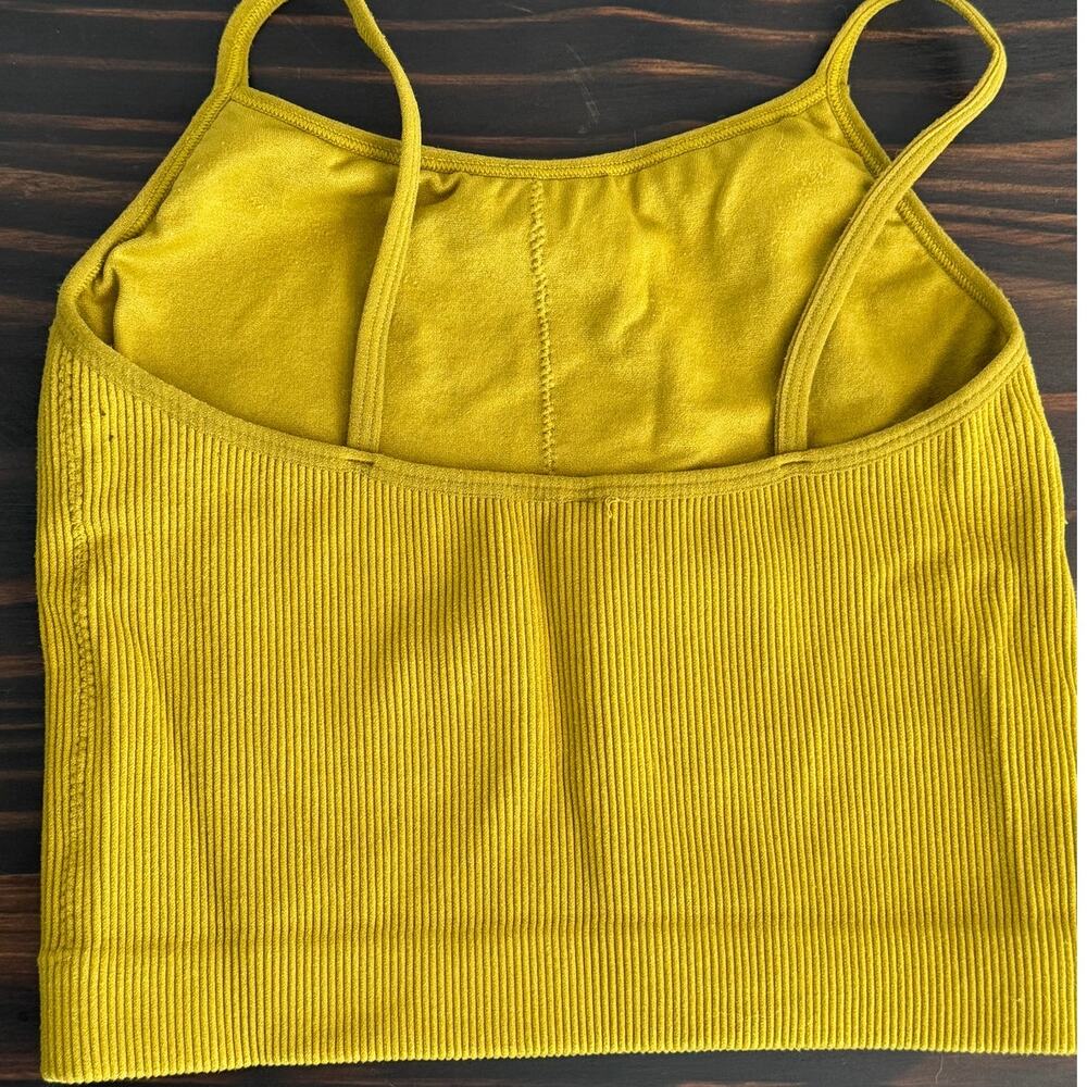Zenana Ribbed High Neck Seamless Cropped Cami Tank Top - Picture 6 of 11